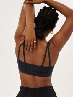 Girlfriend Collective Andy Split Spra Bra - Black