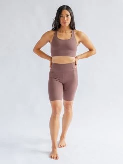 Girlfriend Collective Paloma Bra - Storm 9 Girlfriend Collective Paloma Bra - Storm -Yogamatters 1002 Storm Paloma Front