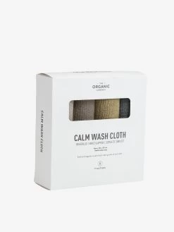 The Organic Company Calm Wash Cloths - Set Of 4 - Earth Color Mix