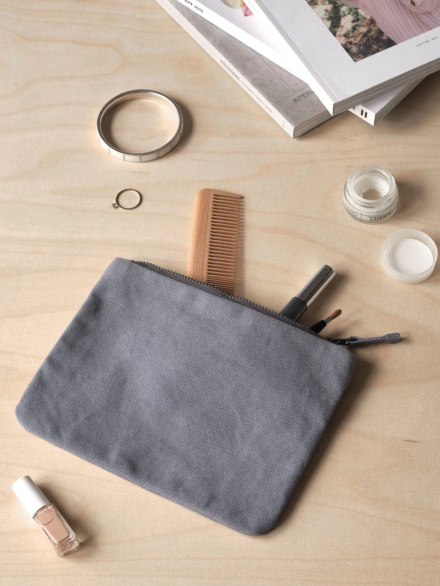 The Organic Company Large Purse - Hayao Grey Blue 3 The Organic Company Large Purse - Hayao Grey Blue