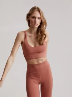 Varley Always Edwards Bra - Cedar Wood