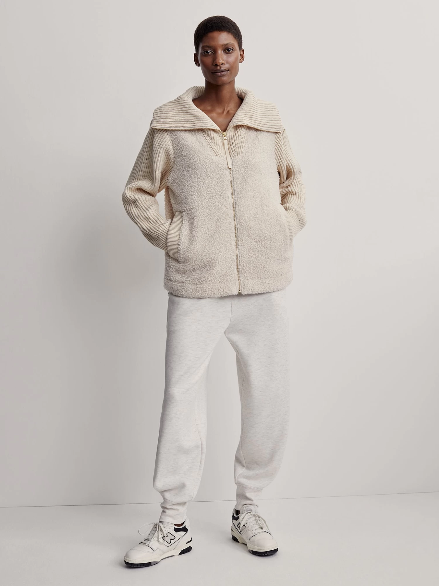 Varley Ardley Zip Through - Sandshell 3 Varley Ardley Zip Through - Sandshell