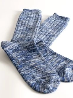 Thunders Love Blend Collection Men's Recycled Cotton Socks - Blue