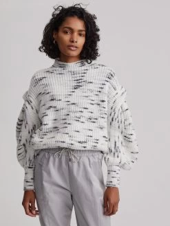 Varley Belgrave Knit - Egret Charcoal