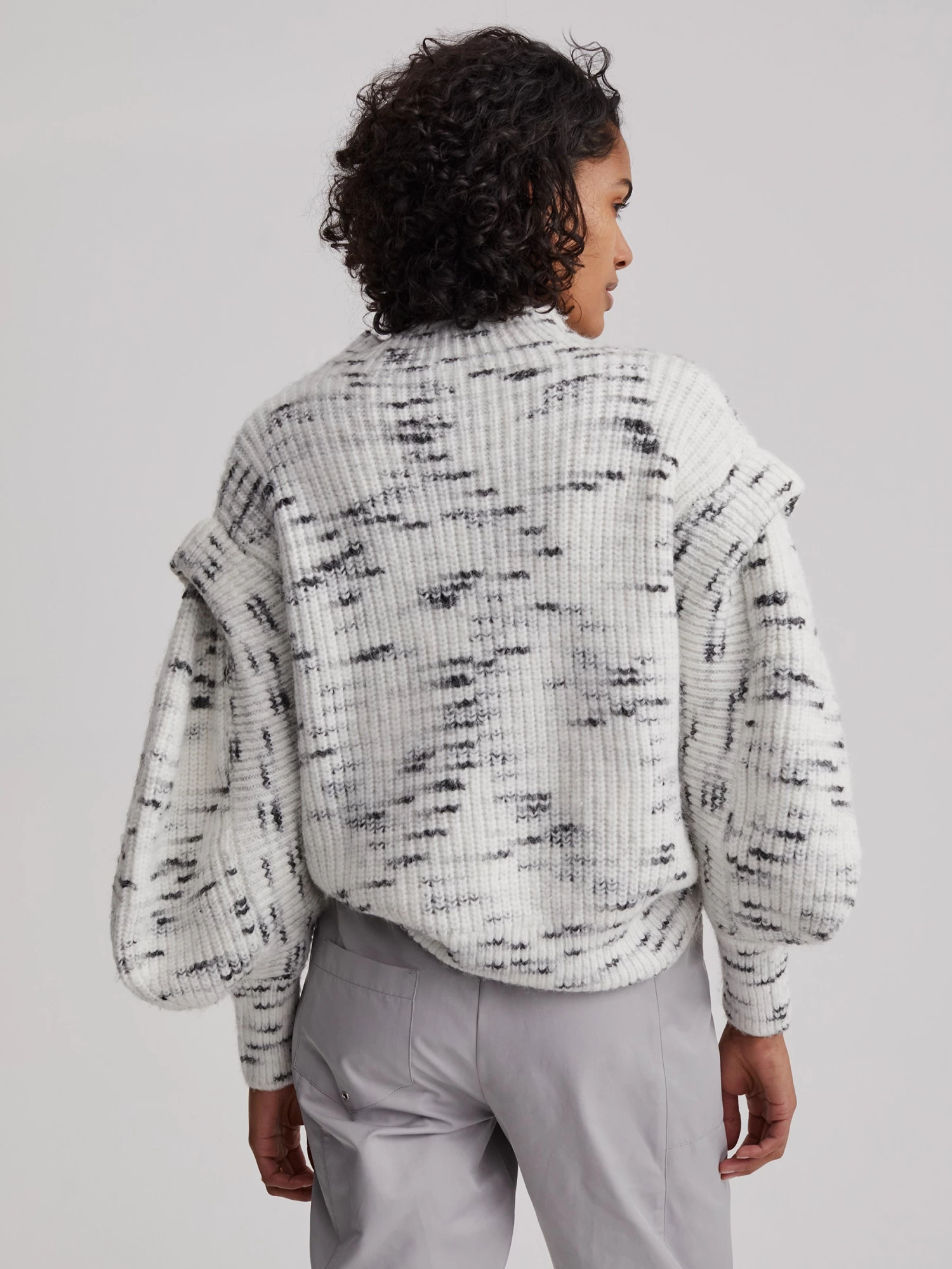 Varley Belgrave Knit - Egret Charcoal 6 Varley Belgrave Knit - Egret Charcoal - Image 4
