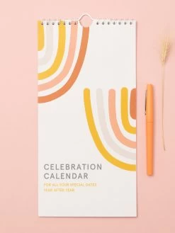 Once Upon A Tuesday Celebration Birthday Calendar - Abstract Rainbow