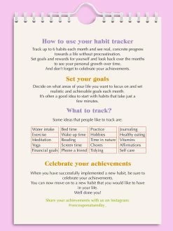 Once Upon A Tuesday Daily Habit Tracker 12-month - Gradients -Yogamatters Daily Habit Tracker 12 Month Goal Planner Gradients 5