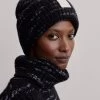 Varley Dale Beanie - Black/Cloud Dancer -Yogamatters Dale Beanie Egret Charcoal VAR01246 Drop1 011