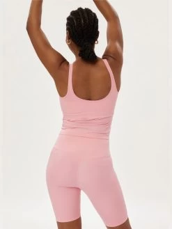 Girlfriend Collective Gemma Scoop Tank - Candy Pink 9 Girlfriend Collective Gemma Scoop Tank - Candy Pink -Yogamatters Gemma Scoop Tank 2 Candy Pink