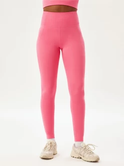 Girlfriend Collective Compressive High-Rise 7/8 Legging - Camellia -Yogamatters Girlfriend Collective Compressive High Rise 7 8 Legging 2 Camellia