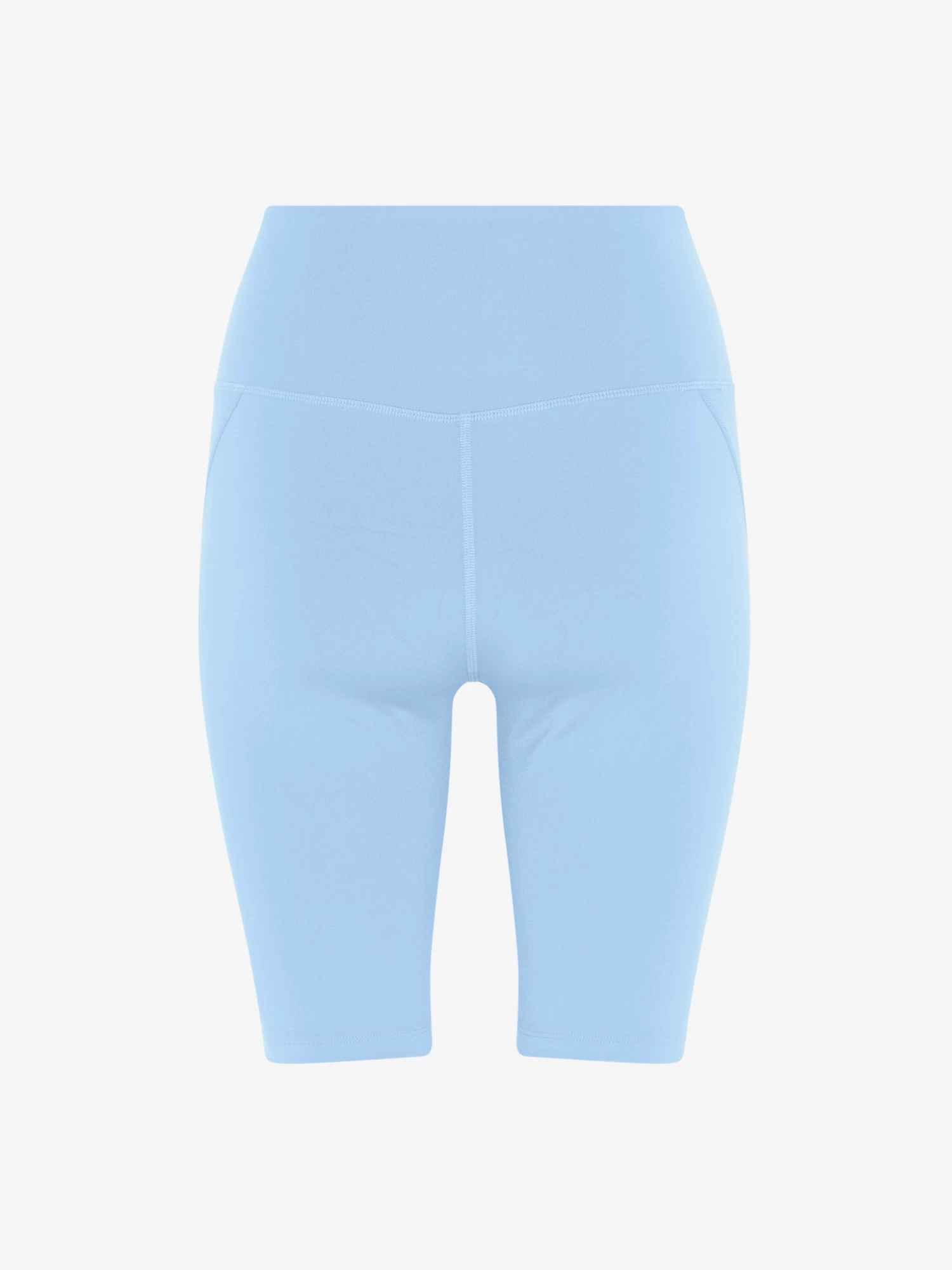 Girlfriend Collective Compressive High-Rise Bike Shorts - Cerulean 7 Girlfriend Collective Compressive High-Rise Bike Shorts - Cerulean - Image 5