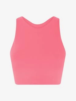 Girlfriend Collective Dylan Crop Bra - Camellia -Yogamatters Girlfriend Collective Dylan Crop Bra Camellia
