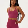 Girlfriend Collective Float Cleo Bra - Rhododendron -Yogamatters Girlfriend Collective Float Cleo Bra Rhododendron