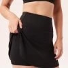 Girlfriend Collective Float Flounce Skort - Black -Yogamatters Girlfriend Collective Float Flounce Skort Black