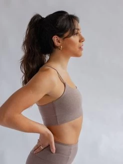 Girlfriend Collective Float Juliet Bra - Heather Cocoon 9 Girlfriend Collective Float Juliet Bra - Heather Cocoon -Yogamatters Girlfriend Collective Float Juliet Bra 2 Heather Cocoon