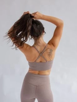 Girlfriend Collective Float Juliet Bra - Heather Cocoon 8 Girlfriend Collective Float Juliet Bra - Heather Cocoon -Yogamatters Girlfriend Collective Float Juliet Bra 3 Heather Cocoon