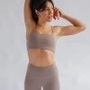 Girlfriend Collective Float Juliet Bra - Heather Cocoon 2 Girlfriend Collective Float Juliet Bra - Heather Cocoon -Yogamatters Girlfriend Collective Float Juliet Bra Heather Cocoon