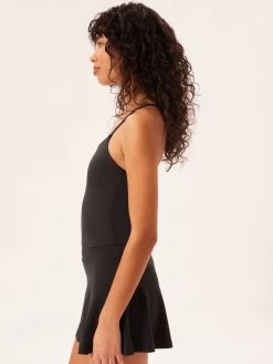Girlfriend Collective Float Willa Strappy Tank - Black 9 Girlfriend Collective Float Willa Strappy Tank - Black -Yogamatters Girlfriend Collective Float Willa 3 Strappy Tank Black