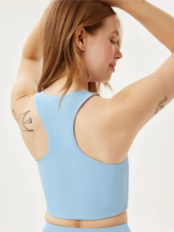 Girlfriend Collective Paloma Bra - Cerulean