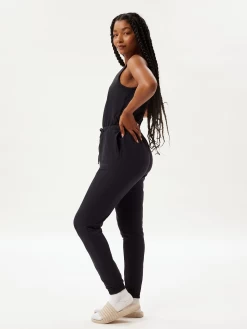 Girlfriend Collective Reset Jersey Scoop Jumpsuit - Black -Yogamatters Girlfriend Collective Reset Jersey Scoop Jumpsuit 3 Black