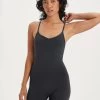 Girlfriend Collective V-Neck Barre Unitard - Black 2 Girlfriend Collective V-Neck Barre Unitard - Black -Yogamatters Girlfriend Collective V Neck Barre Unitard Black
