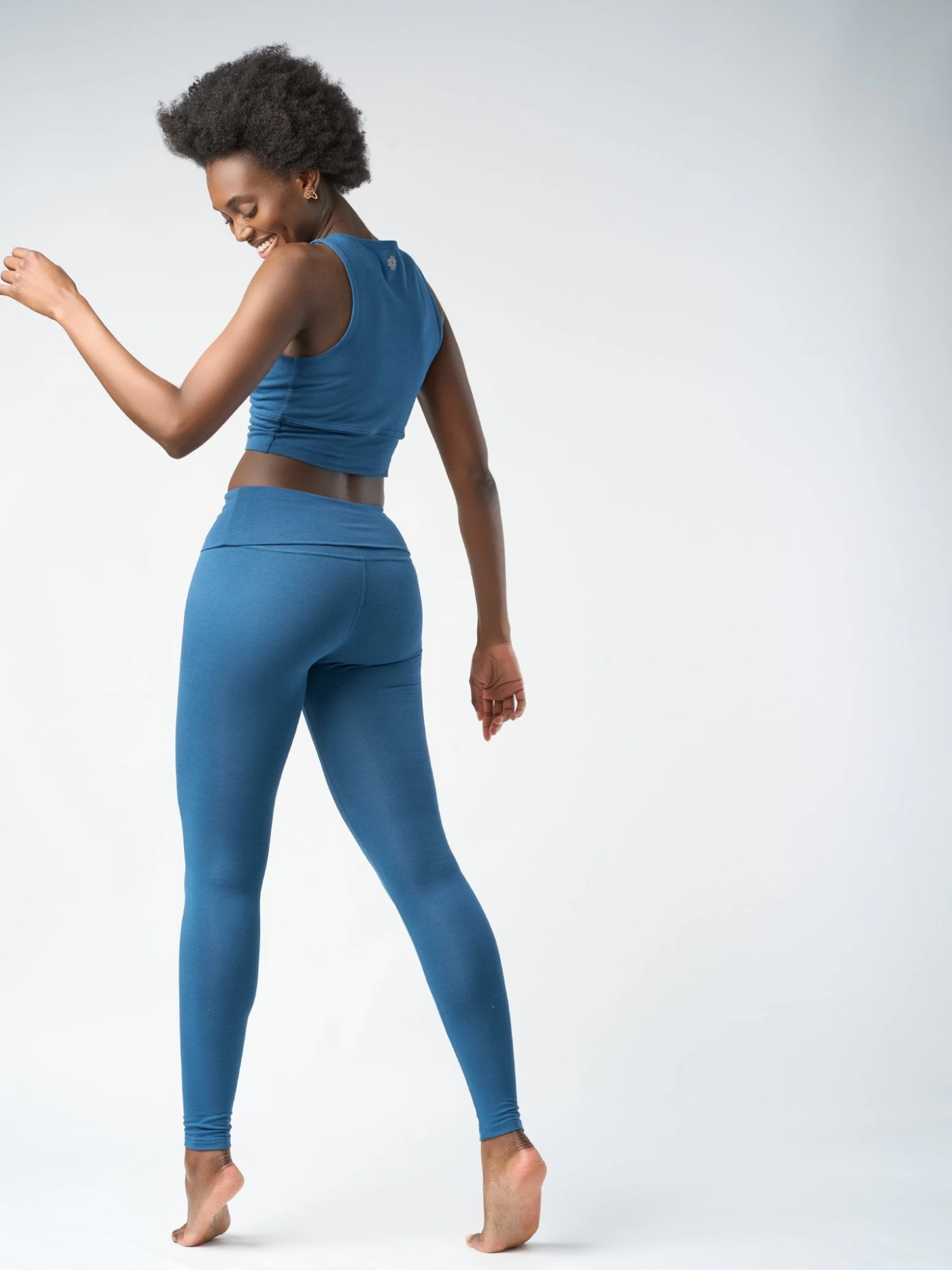 Gossypium Fold Yoga Leggings 6 Gossypium Fold Yoga Leggings - Image 4