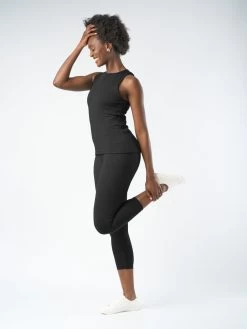 Yogamatters -Yogamatters GossypiumSS2021Day31746 black capri