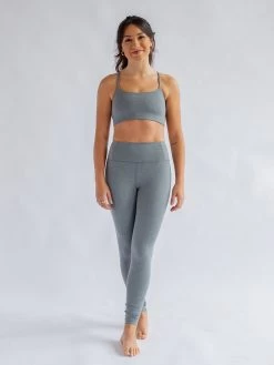Girlfriend Collective Float High Rise Leggings - Heather Gravel