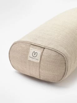Yogamatters Hemp Small Rectangular Buckwheat Bolster - Natural -Yogamatters Hemp Small Rectangle Bolster 02
