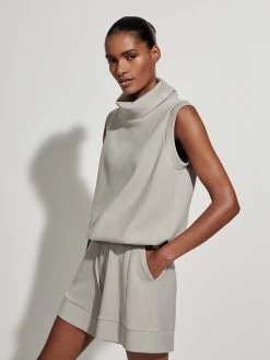 Varley Leigh High Neck Tank - Sage Grey -Yogamatters LEIGHHIGHNECKTANK VAR01348 SAGEGREY 12 1024x.progressive 255fe036 9390 478e adb3 33f357102cc1