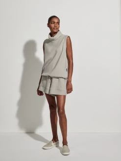 Varley Leigh High Neck Tank - Sage Grey -Yogamatters LEIGHHIGHNECKTANK VAR01348 SAGEGREY 2 1024x.progressive 2079bf2a fbfa 460f 8a57 ee7422c24422