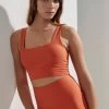 Varley Let's Move Rib Ryan Bra - Orange Rust