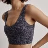 Varley Let's Go Elsie Bra - Ebony Blue Cheetah -Yogamatters Let s Go Elsie Bra Medium Support Ebony Blue Cheetah VAR00812 009