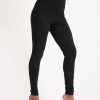Urban Goddess OM Yoga Leggings - Urban Black -Yogamatters OM leggings urban black 11365501 front model Fullbody TIFF 2