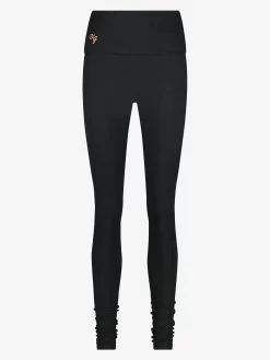 Urban Goddess OM Yoga Leggings - Urban Black -Yogamatters Om leggings urban black 11365501 front