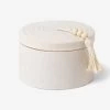Paddywax Cypress & Fir Ceramic Candle With Lid - White Speckled -Yogamatters Paddywax Cypress Fir Ceramic Candle with Lid White Speckled