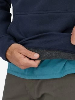 Patagonia Line Logo Ridge Stripe Uprisal Hoody - Gravel Heather -Yogamatters Patagonia Line 4 Logo Ridge Stripe Uprisal Hoody Gravel Heather