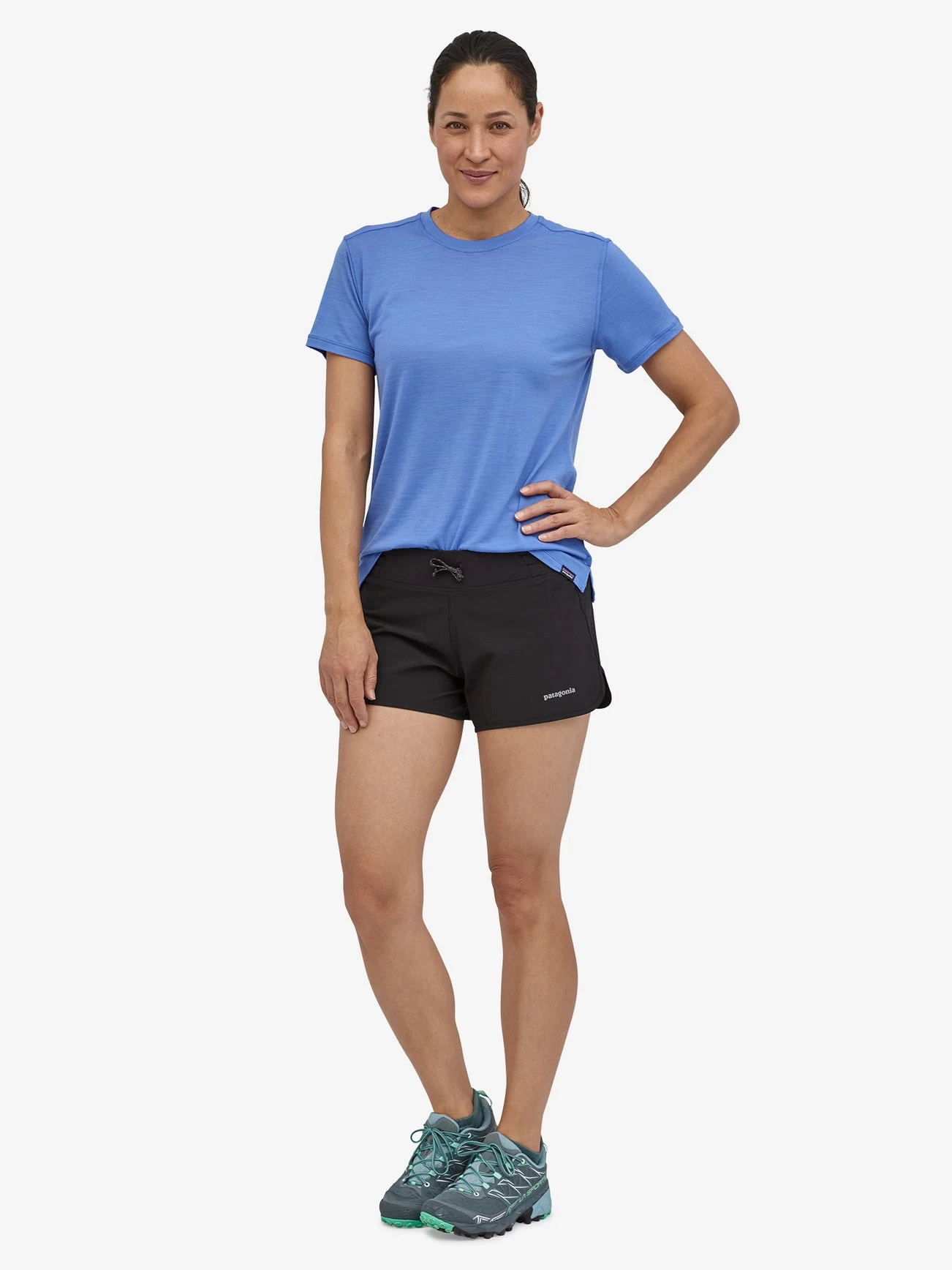 Patagonia Women's Nine Trails Shorts - Black 4 Patagonia Women's Nine Trails Shorts - Black - Image 2