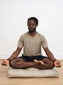 Yogamatters Hemp Zabuton - Natural -Yogamatters Peter4817