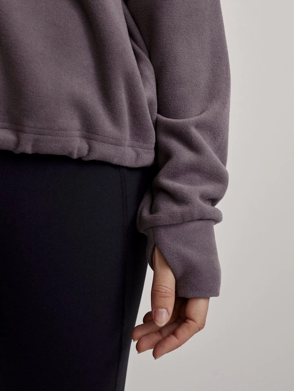 Varley Portland High Neck Midlayer - Deep Charcoal - Image 2