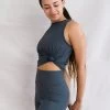 Yogamatters Eco Blend Vest Top - Graphite -Yogamatters RebeccaforYogamattersJanuary20235098