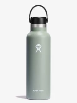 Hydro Flask 621ml (21oz) Standard Mouth With Flex Cap - Agave -Yogamatters S21SX374 Agave StraightOn