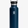 Hydro Flask 621ml (21oz) Standard Mouth With Flex Cap - Indigo -Yogamatters S21SX464 Indigo StraightOn
