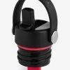 Hydro Flask Standard Mouth Straw Cap -Yogamatters Standard Mouth Flex Straw Cap Black Open3