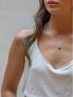 Wanderlust Life Fine Cord Necklace - Turquoise -Yogamatters TURQUOISE 2