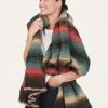 Thought Lena Recycled Blanket Scarf 2 Thought Lena Recycled Blanket Scarf -Yogamatters Thought Lena Recycled Acrylic Blanket Scarf