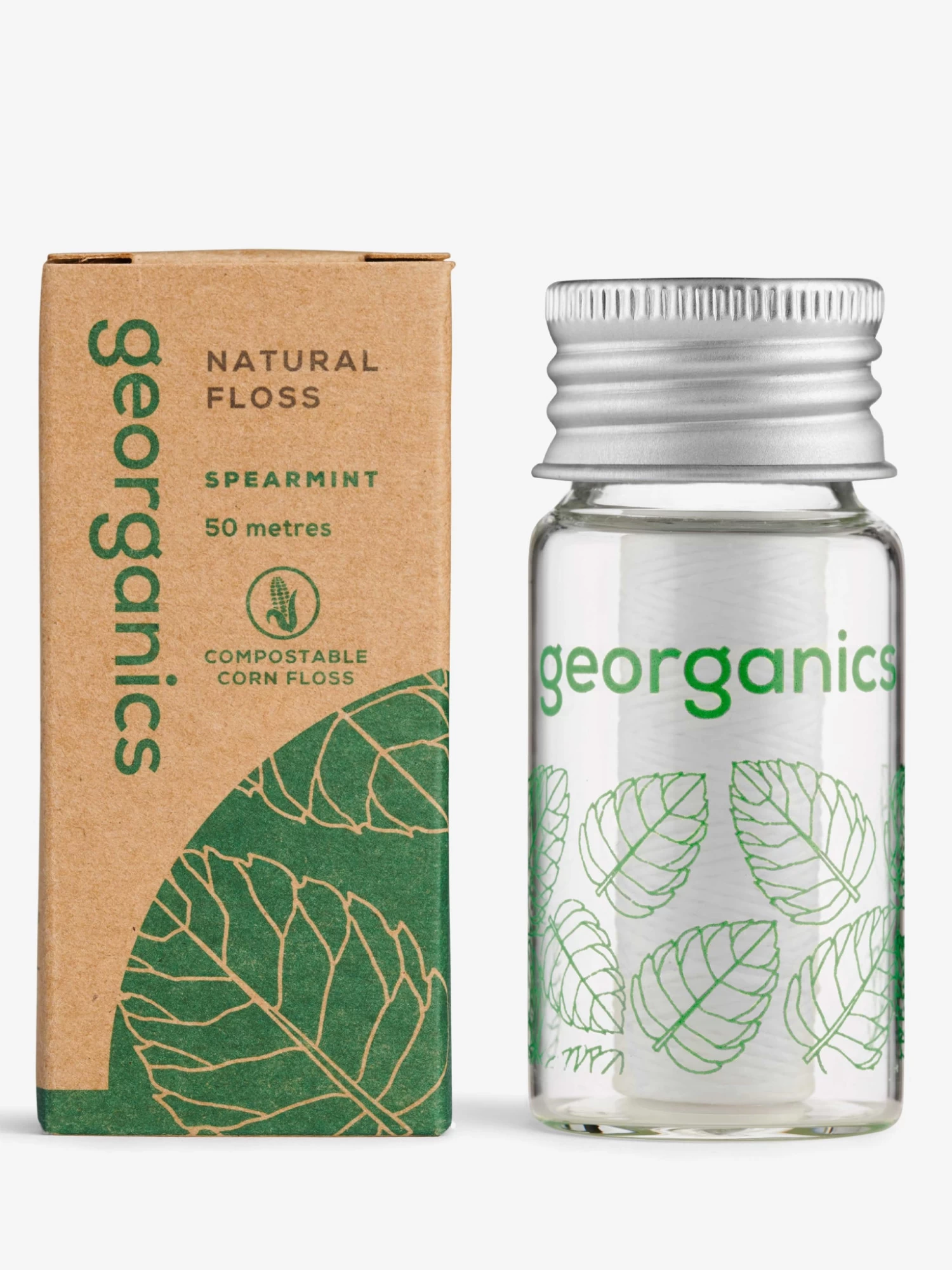 Georganics Natural Dental Floss - Spearmint 3 Georganics Natural Dental Floss - Spearmint