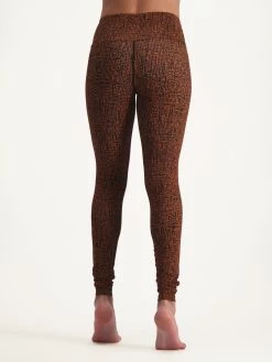 Urban Goddess Satya Leggings - Matrix Mocca -Yogamatters Urban Goddess Satya Leggings 2 Matrix Mocca
