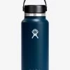Hydro Flask 946ml (32oz) Wide Mouth With Flex Cap 2.0 - Indigo -Yogamatters W32BTS464 Indigo StraightOn