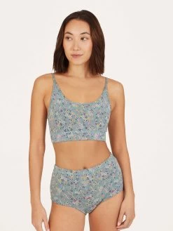 Thought Florielle Floral Bikini Brief - Pine Green -Yogamatters WAC7479 Florielle Lenzing EcoVero Floral Bralette in PineGreen 5 5f0340e6 4296 4bfb 9eb5 56d874c23f40